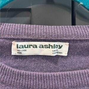 Laura Ashley Lavender Wool Crew Neck Sweater